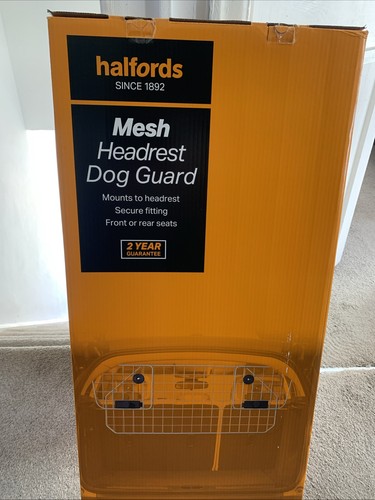 Metal mesh headrest dog - mesh, guard